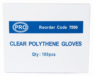 Clear Polythene Gloves in Dispenser Boxes