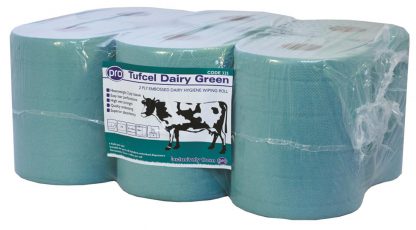 PRO Tufcel Dairy Green Centrefeed Roll 2 Ply 140m