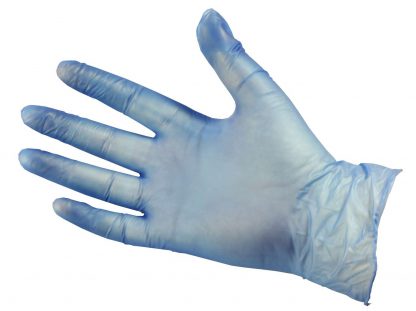 PRO Powder-Free Blue Vinyl Gloves