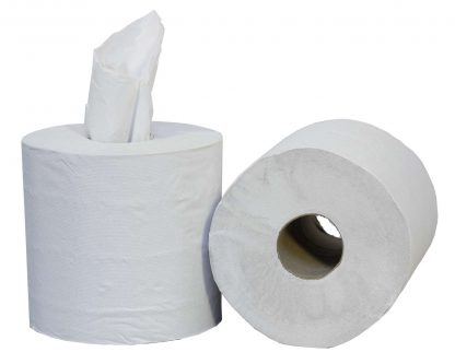 PRO White 2 Ply Centrefeed Roll 18cm x 120m