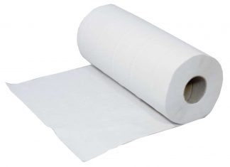 Sirius 2 Ply White Hygiene Rolls 25cm x 40m 100 sheets per roll