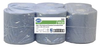 Blue 2 Ply Centrefeed Roll 17.5cm x 120m