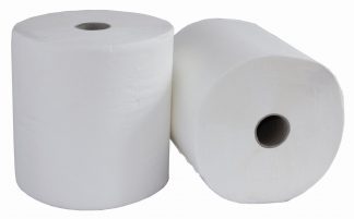 Autocut 2 Ply White Roll Towel