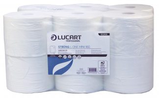 Lucart L-ONE Mini 180 White 2 Ply Centrefeed Toilet Roll
