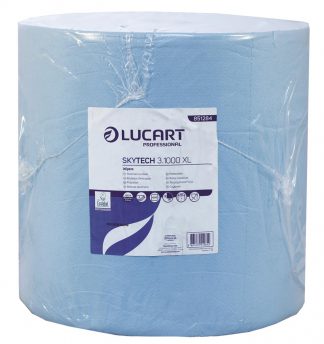 SkyTech Blue 3 Ply Recycled Wiping Roll  35.5cm x 360m
