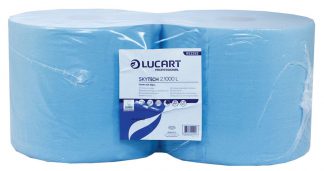 SkyTech Blue Wiping Roll 2 Ply Recycled  26cm x 350m