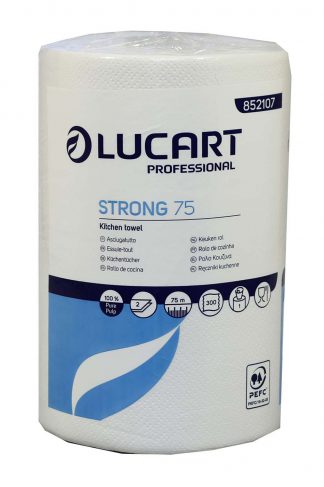 Lucart Strong White Mini Centrefeed Roll 2 Ply 852107U