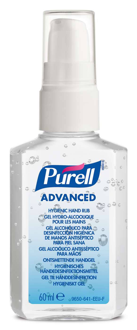 Purell Advanced Sanitiser Pump Bottle 60ml