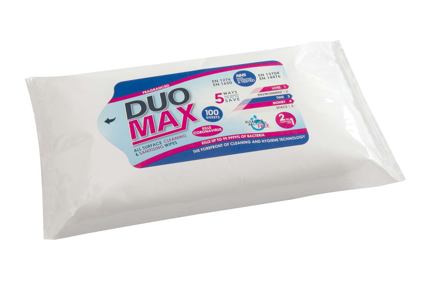DuoMax All Surface Cleaning & Sanitising Wipes